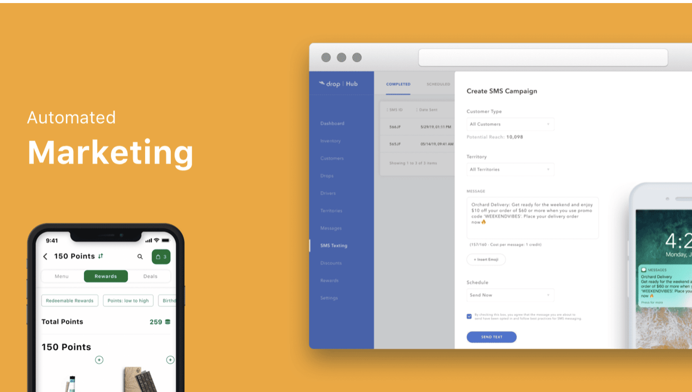 screenshot of Drop Delivery
